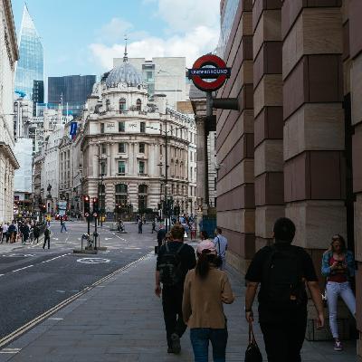 8 Horas Sonidos de la Ciudad de Londres, tráfico de coches, personas, metrópolis, ruido ambiente