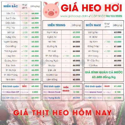 GIÁ LỢN HƠI 18/12/2025 ✅ GIÁ THỊT HEO HÔM NAY & TIN TỨC CHĂN NUÔI #GIAHEOHOI #GIATHITHEO #TET2026
