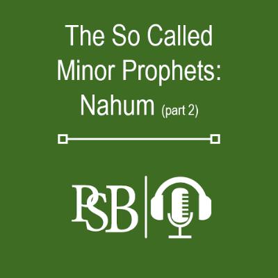 284 | The So Called Minor Prophets: Nahum (part 2 of 2) 284 | The So Called Minor Prophets: Nahum (part 2 of 2)
