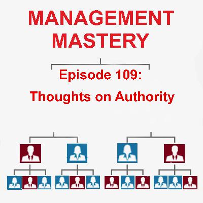 Thoughts on Authority