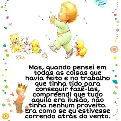 Eclesiastes para Crianças # Capítulo 02
