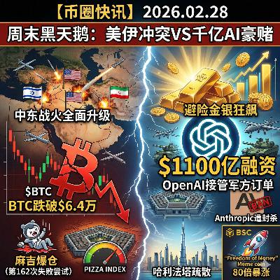 美伊开战重挫市场,BTC跌破6.4万!OpenAI狂揽千亿融资接管军方订单,Anthropic遭特朗普全面封杀,麻吉大哥第162次爆仓 美伊开战重挫市场,BTC跌破6.4万!OpenAI狂揽千亿融资接管军方订单,Anthropic遭特朗普全面封杀,麻吉大哥第162次爆仓