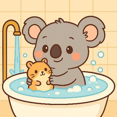 Bébé koala prend son bain Bébé koala prend son bain