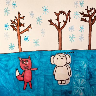 冬日成語故事 - 雪白的動物森林