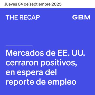THE RECAP 04-09-25 | Mercados de EE. UU. cerraron positivos, en espera del reporte de empleo.