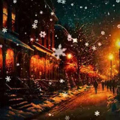 Winter Ambiance for Sleep ❄️ Cozy Village Lights & Snowfall for Sleep Winter Ambiance for Sleep ❄️ Cozy Village Lights & Snowfall for Sleep