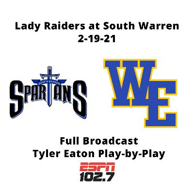 Lady Raiders vs. South Warren 2-19-21