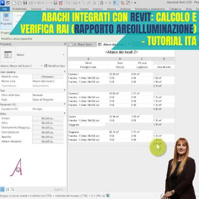 EP 267 - Abachi integrati con Revit: calcolo e verifica RAI (Rapporto Areoilluminazione) - Tutorial ITA EP 267 - Abachi integrati con Revit: calcolo e verifica RAI (Rapporto Areoilluminazione) - Tutorial ITA