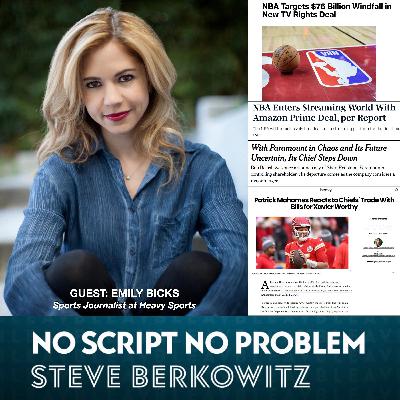 Sports writer Emily Bicks talks NFL draft; Plus, the battle for NBA broadcast rights and Paramount's predicament