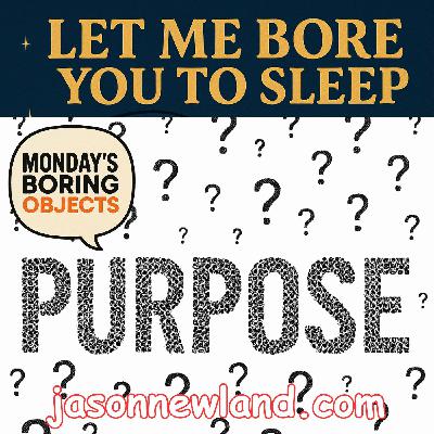 (no music) Purpose | Monday’s Boring Objects | LMBYTS #1506 | Jason Newland | 8th December 2025
