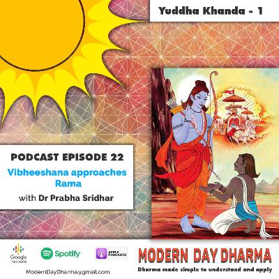 022: Vibheeshana's Sharanaagati to Rama 022: Vibheeshana's Sharanaagati to Rama