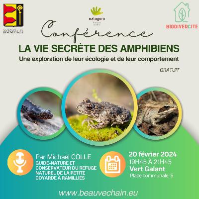 Conférence amphibiens environnement Beauvechain
