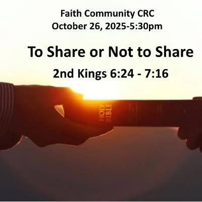 “To Share Or Not To Share”