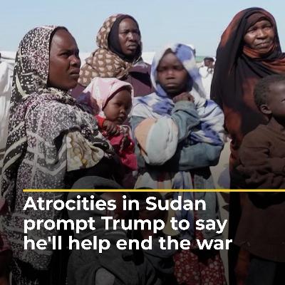 Trump commits to help end the war in Sudan after Saudi crown prince appeal  | AJ#shorts