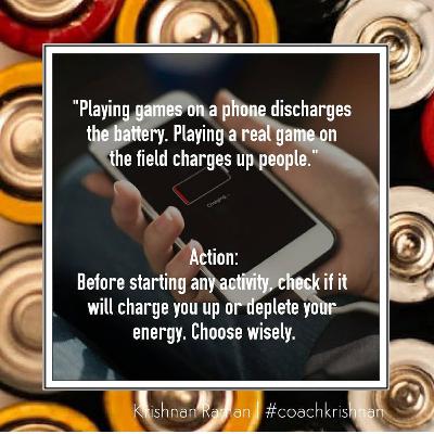 Coach Krishnan- Quote for the day - Activity Coach Krishnan- Quote for the day - Activity