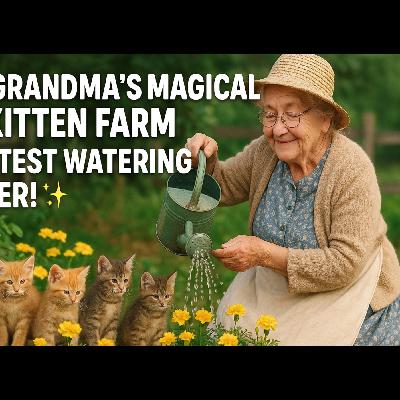 🐱 Grandma’s Magical Kitten Farm | Cutest Watering Ever! 🌼
