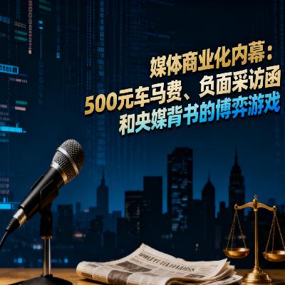 媒体商业化内幕：500元车马费、负面采访函和央媒背书的博弈游戏