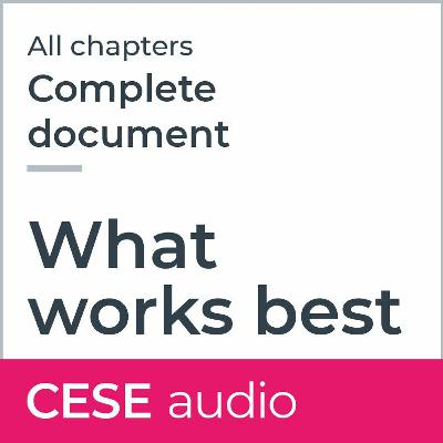What works best update 2020 - full publication