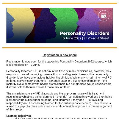 Personality Disorder and Institutional Prejudice. Part 5