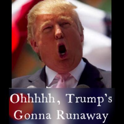 DONALD TRUMP is Going to Run Away! (Actual Audio) Indicates So w/ lyrics on video!