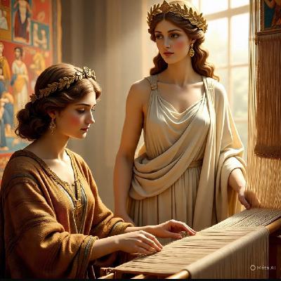 Atenea y Aracne: el orgullo que tejió un destino