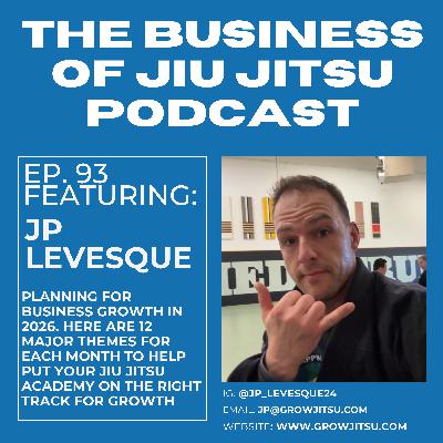 Ep. 93 - Grow your BJJ academy in 2026 with a simple monthly focus
