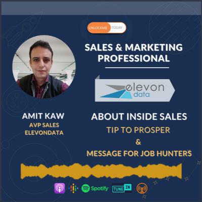 Amit Kaw- Sales and Marketing Professional | AVP Elevondata