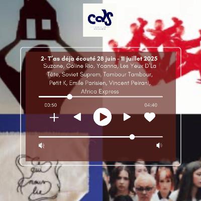 T'as déjà écouté Suzane, Coline Rio, Yoanna, Les Yeux D'La Tête, Soviet Suprem, Tambour Tambour, Petit K, Vincent Peirani, Emile Parisien, Africa Express