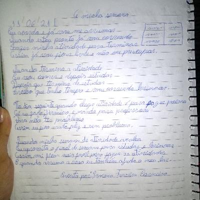 Poema sobre:A minha semana