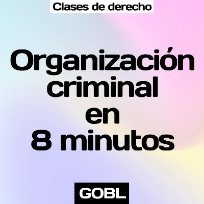 La organización criminal explicado en 8 minutos, por Luis Gutierrez Oliva La organización criminal explicado en 8 minutos, por Luis Gutierrez Oliva