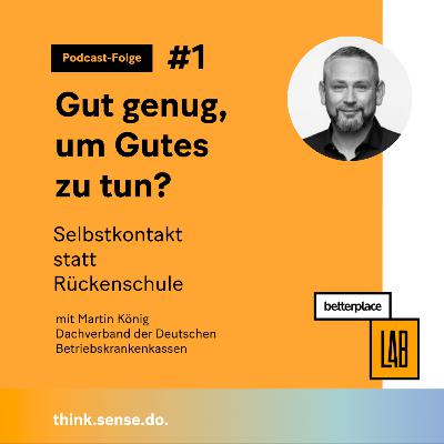 Gut genug um Gutes zu tun? | Episode 1: Selbstkontakt statt Rückenschule mit Martin König (BKK)