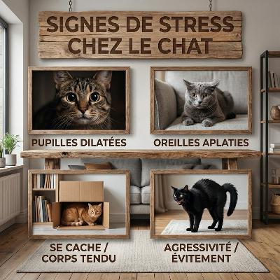 Reconnaître les signes de stress chez le chat Reconnaître les signes de stress chez le chat