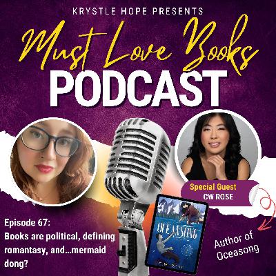 67. Books are political, defining romantasy, and…mermaid dong? with CW Rose, OCEANSONG