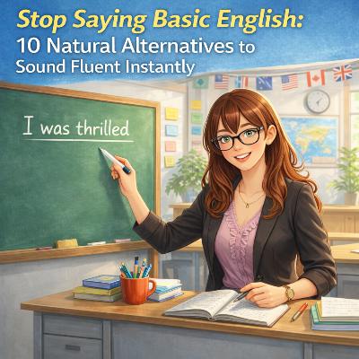 Stop Saying Basic English: 10 Natural Alternatives to Sound Fluent Instantly 🚀「基本的な英語」と言うのをやめよう：流暢に聞こえるための10の自然な代替表現  🚀  توقف عن قول اللغة الإنجليزية الأساسية: 10 بدائل طبيعية للتحدث بطلاقة فورية