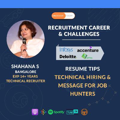 Shahana - Technical recruiter | Global Consulting | Infosys | Accenture | Deloitte | Satvva |