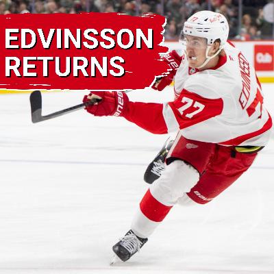 Simon Edvinsson returns to the lineup | Detroit Red Wings make more cuts