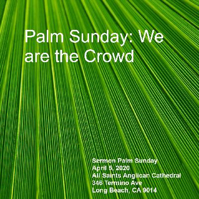 Palm Sunday: We are the Crowd