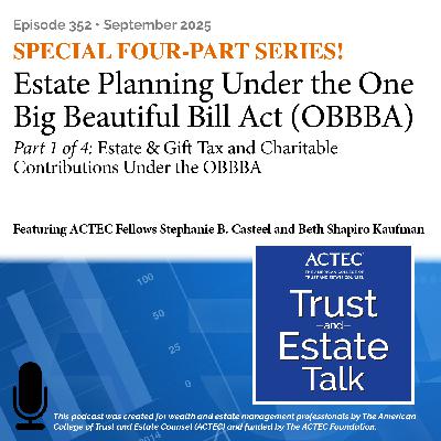 Estate & Gift Tax and Charitable Contributions Under the OBBBA
