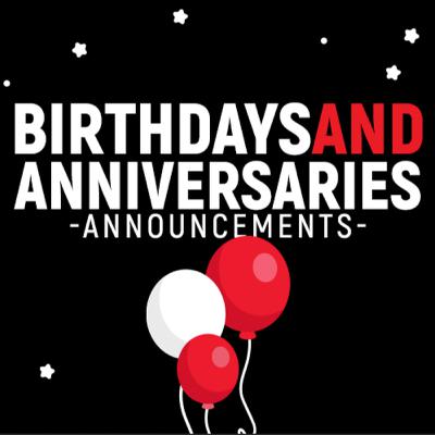 Birthdays and Anniversaries - November 17th, 2025 Birthdays and Anniversaries - November 17th, 2025