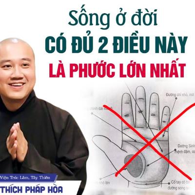 Không cần XEM TƯỚNG, người có đủ 2 điều này là Phước Lớn Nhất - Thầy Thích Pháp Hòa