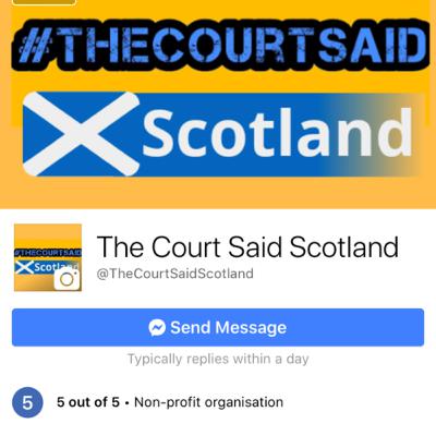 The Court Said Scotland Survivor Uprising Event 06/06/20
