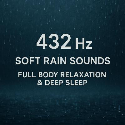 432 Hz + Soft Rain Sounds | Full Body Relaxation & Deep Sleep