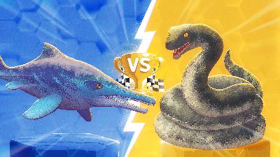 Ichthyosaurus vs Titanoboa