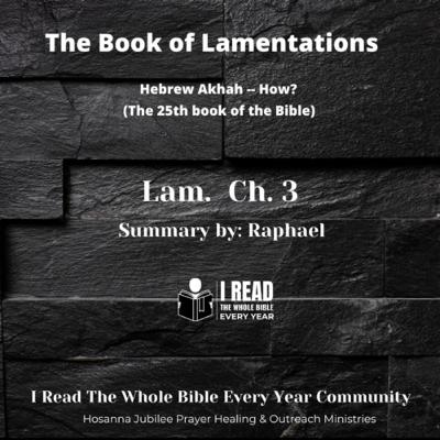 Rafael’s summary of Lamentations 3 Rafael’s summary of Lamentations 3