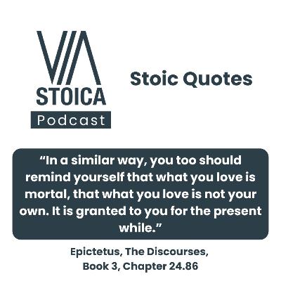 Stoic Quote: Nothing Is Ours Forever: Epictetus on Desire, Gratitude, and Letting Go