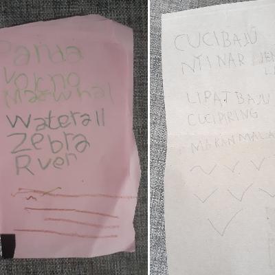 Perkembangan Menulis pada Kaka Dya