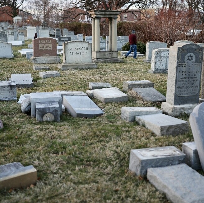Vandals attack another Jewish cemetery — this one in Philadelphia