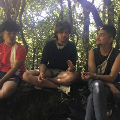 High on shrooms