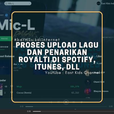#bermusikdiinternet Proses upload dan penarikan royalti dari Spotify,iTunes dll