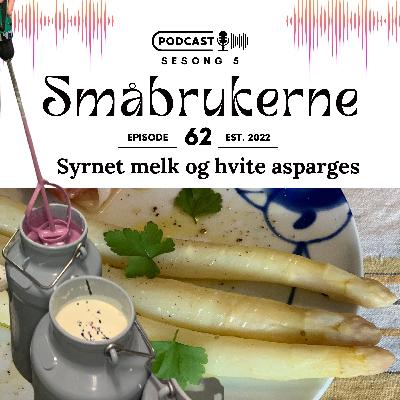 Syrnet melk og hvite asparges